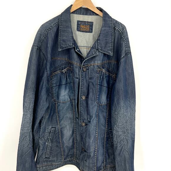 Vintage Marithe + Francois Girbaud Denim Jacket Size 4X Streetwear Grunge - Picture 14 of 14